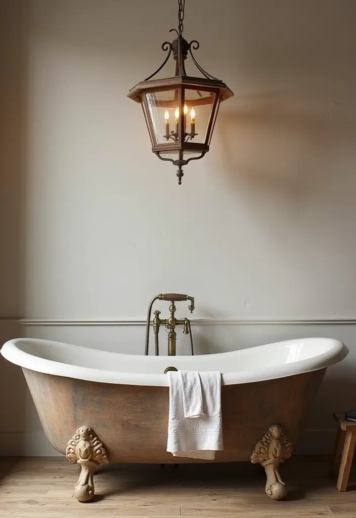 27 Bathroom Chandeliers Over Tub for Glam Appeal - 2. Rustic Wooden Chandelier