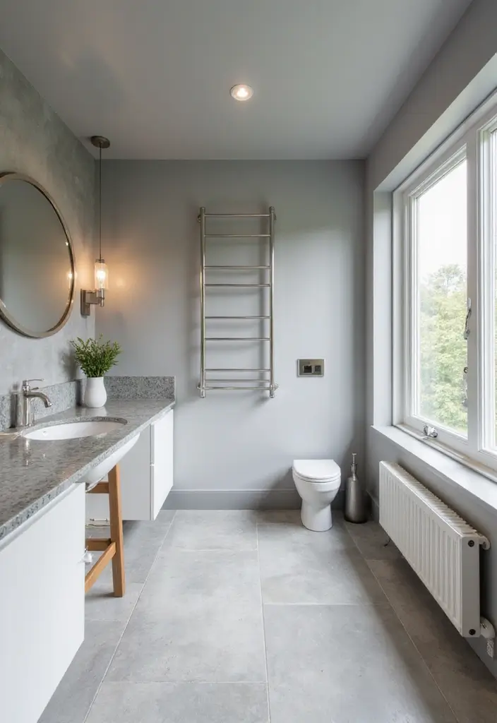 27 Bathroom Ideas Grey And White Combinations That Work - 26. Grey and White Ceiling Treatments