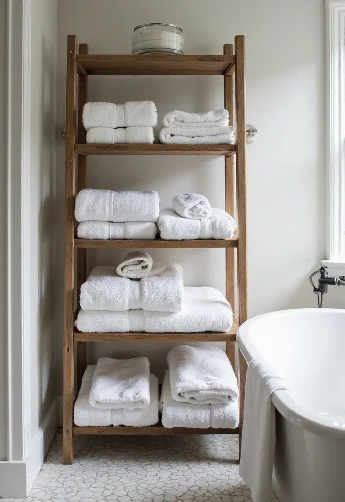 27 Bathroom Ideas Towels That Double As Decor - 10. Layered Towel Displays