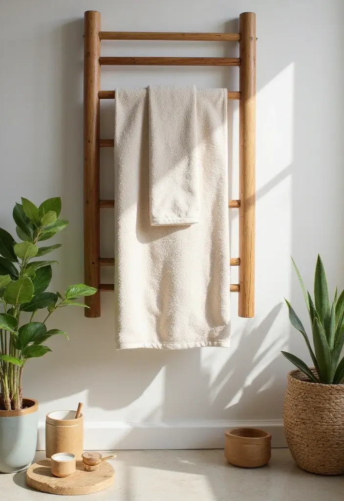 27 Bathroom Ideas Towels That Double As Decor - 4. Natural Bamboo Towels