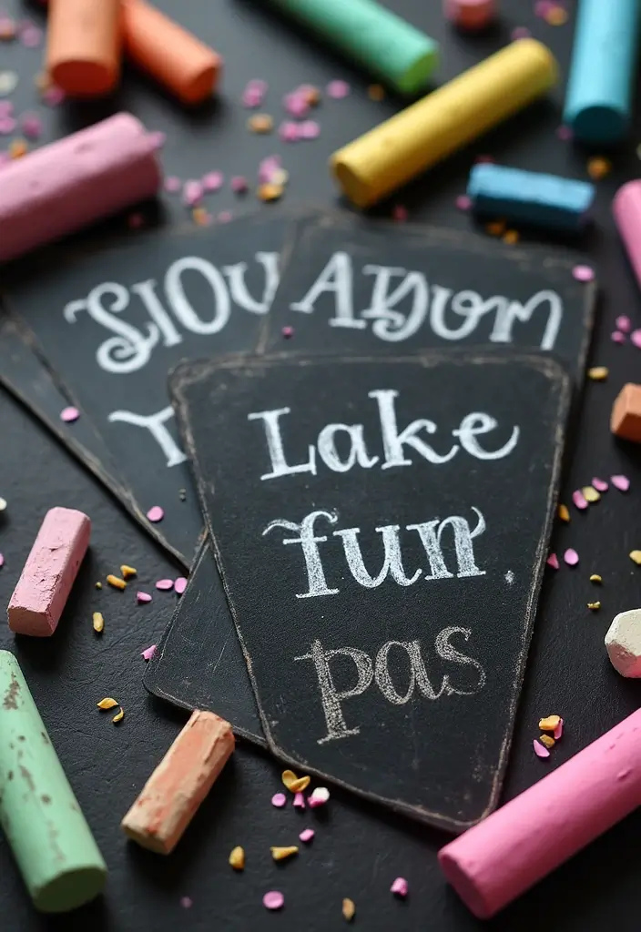 27 Bathroom Pass Ideas That Encourage Hygiene - 11. Chalkboard Passes