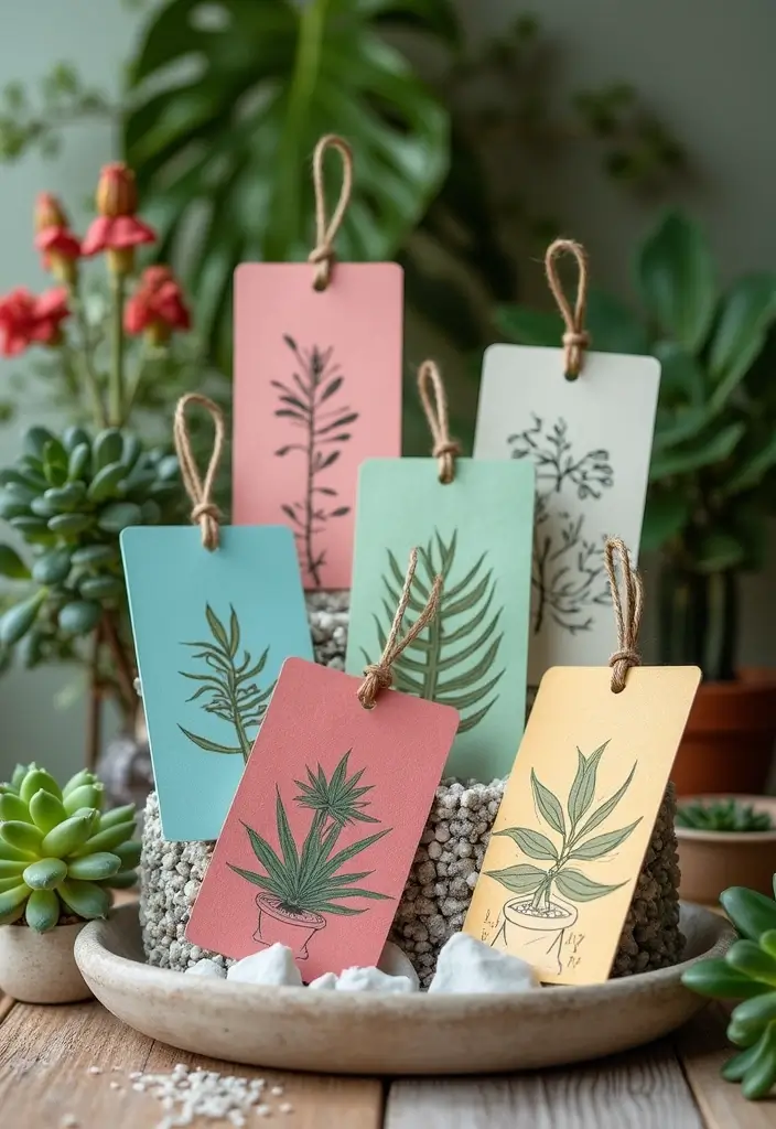 27 Bathroom Pass Ideas That Encourage Hygiene - 12. Succulent Passes