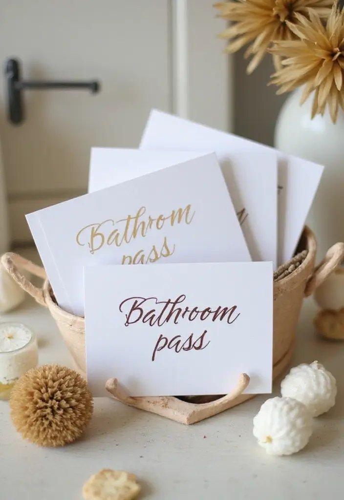 27 Bathroom Pass Ideas That Encourage Hygiene - 18. Memory Card Passes