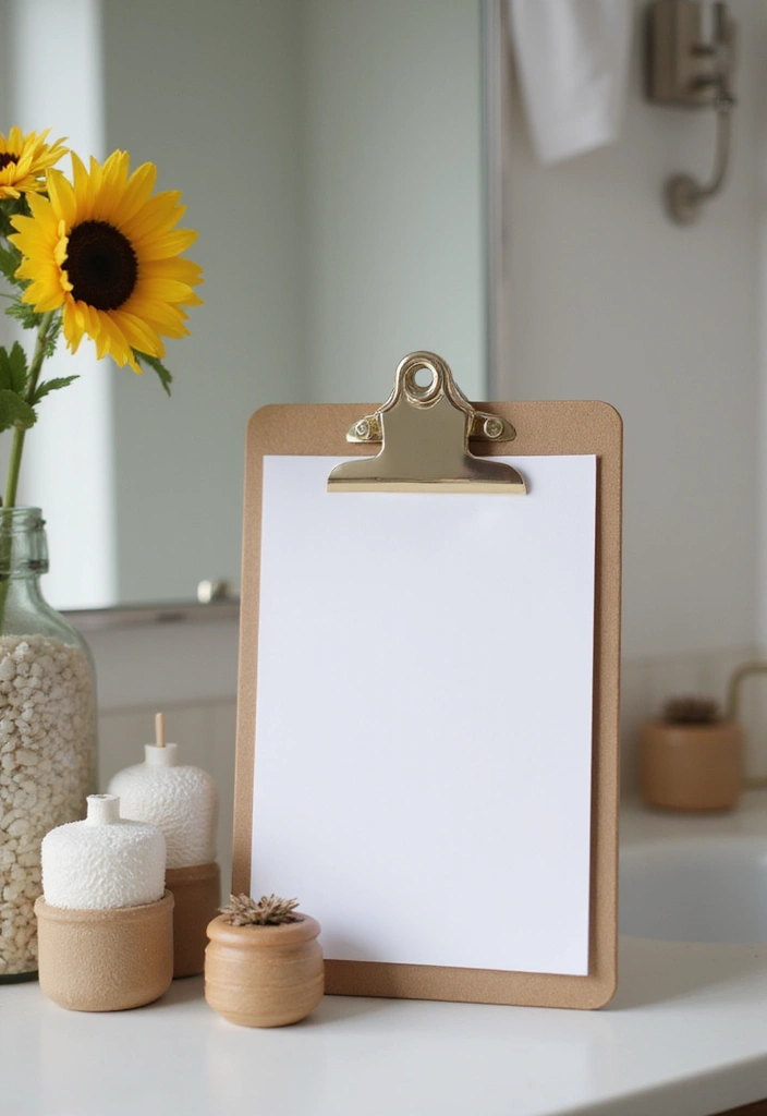 27 Bathroom Pass Ideas That Encourage Hygiene - 19. Bathroom Passes on a Clip Board