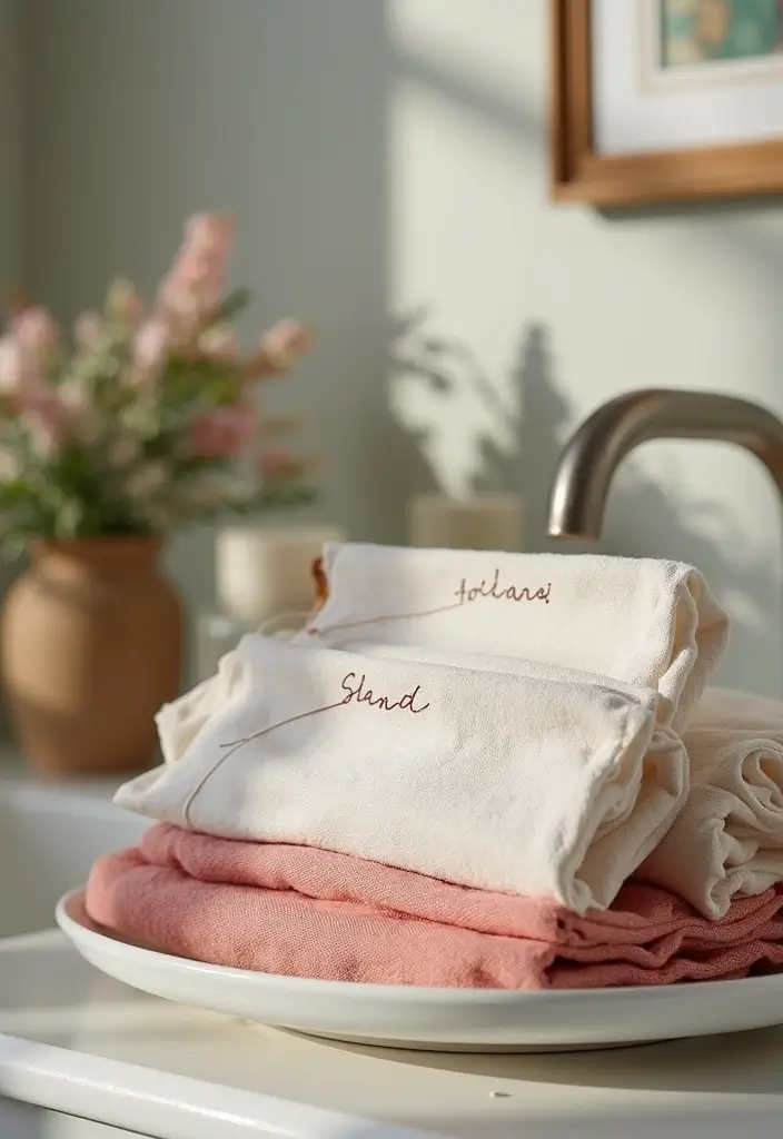 27 Bathroom Pass Ideas That Encourage Hygiene - 22. Fabric Labels for Passes