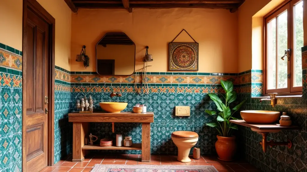 27 Mexican Style Bathroom Ideas Full Of Color
