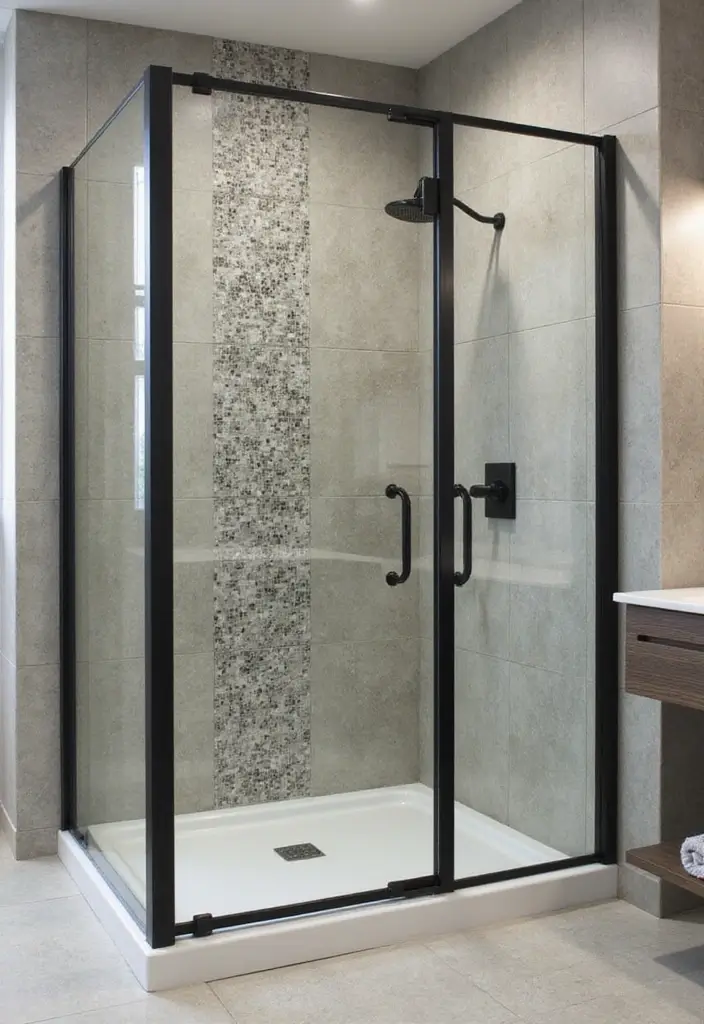 27 Modern Bathroom Design Black And Sleek - 11. Black Shower Enclosures
