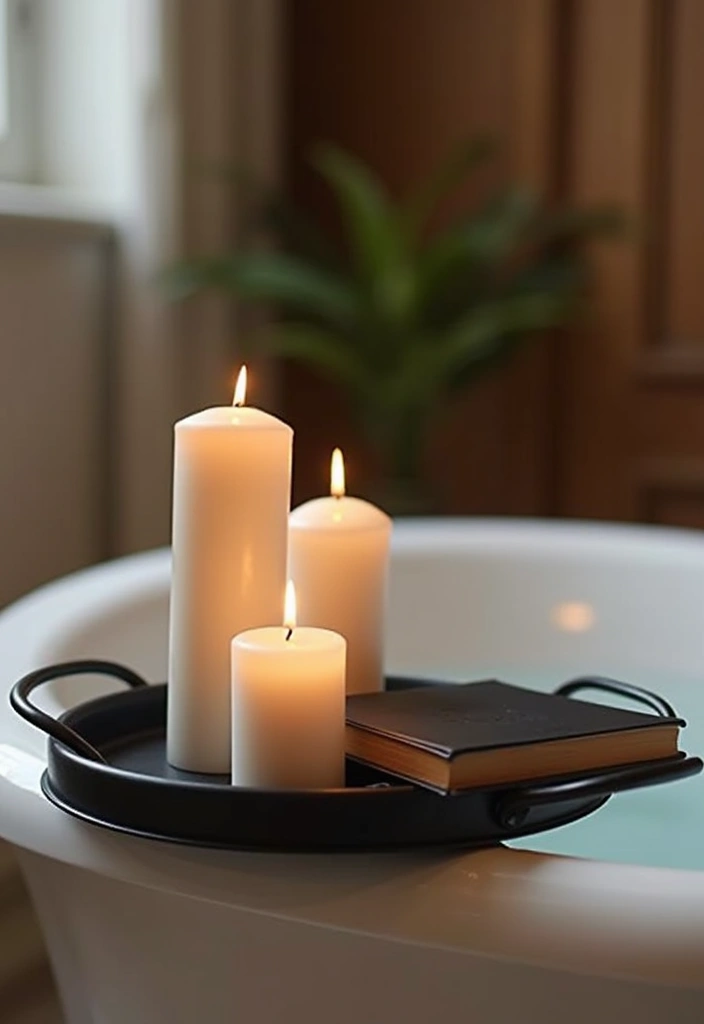 27 Modern Bathroom Design Black And Sleek - 21. Black Accessories for Bathtime