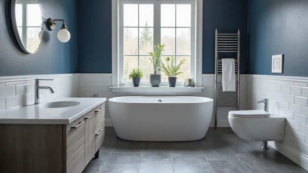 27 Navy And Grey Bathroom Ideas That Feel Calm