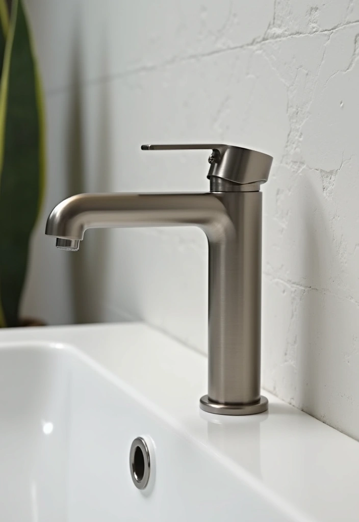 27 Nude Bathroom Ideas That Feel Minimalist - 13. Eco-Conscious Faucet Choices