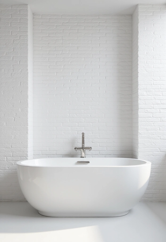 27 Pink White Bathroom Ideas That Feel Soft - 18. Textured Wall Panels