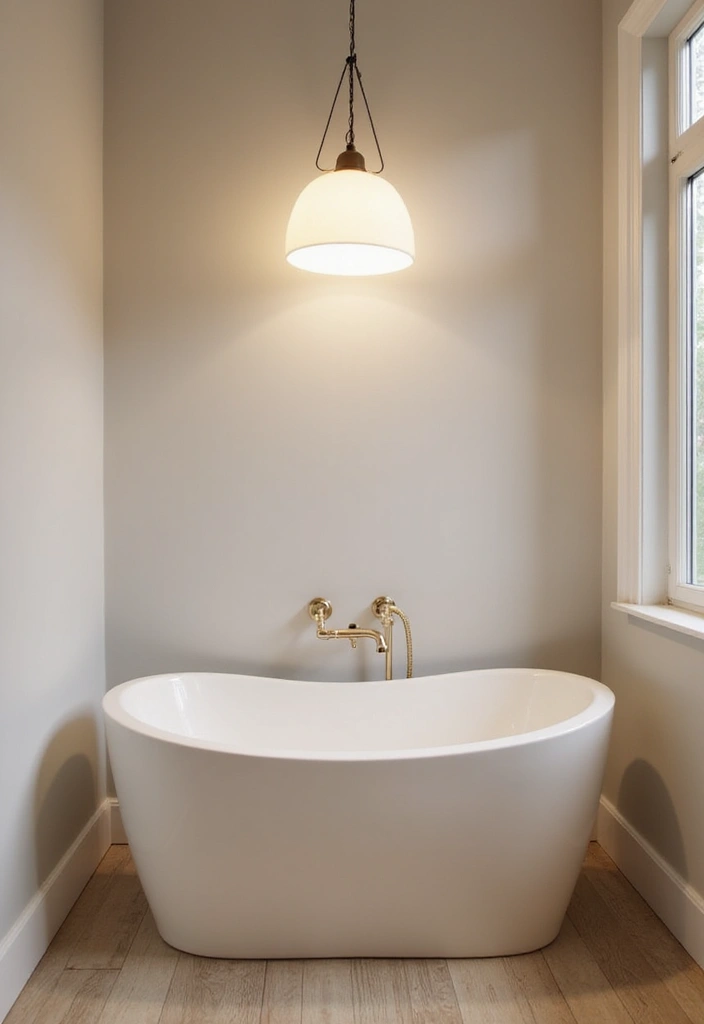 27 Pink White Bathroom Ideas That Feel Soft - 6. Soft Lighting Options