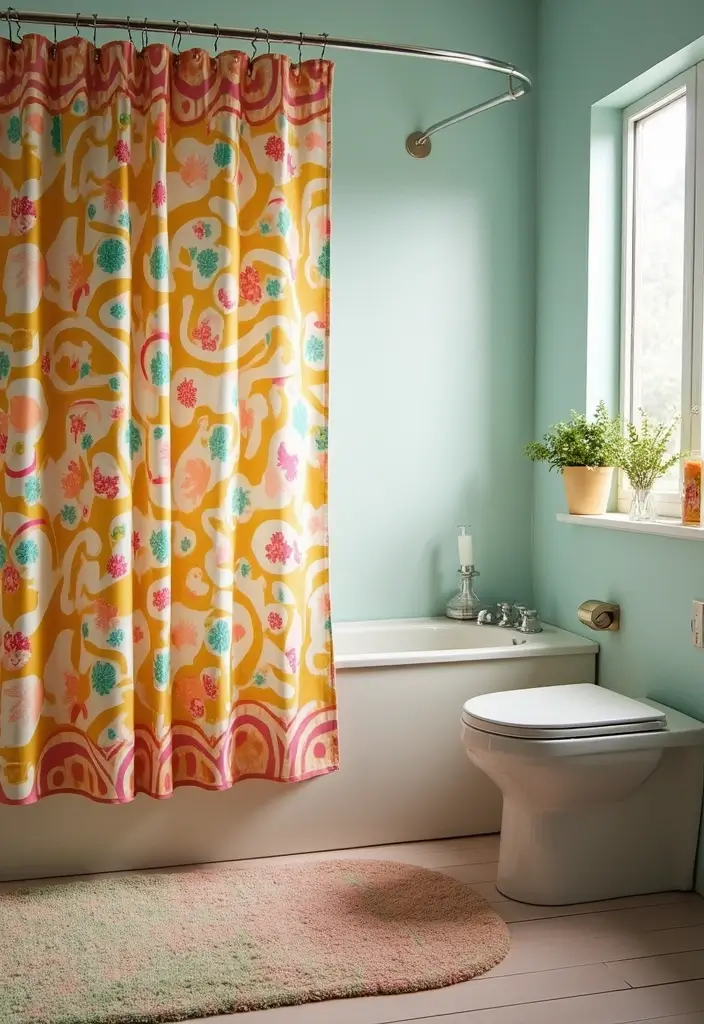 27 Secondary Bathroom Ideas That Feel Functional - 3. Smart Shower Curtain Solutions