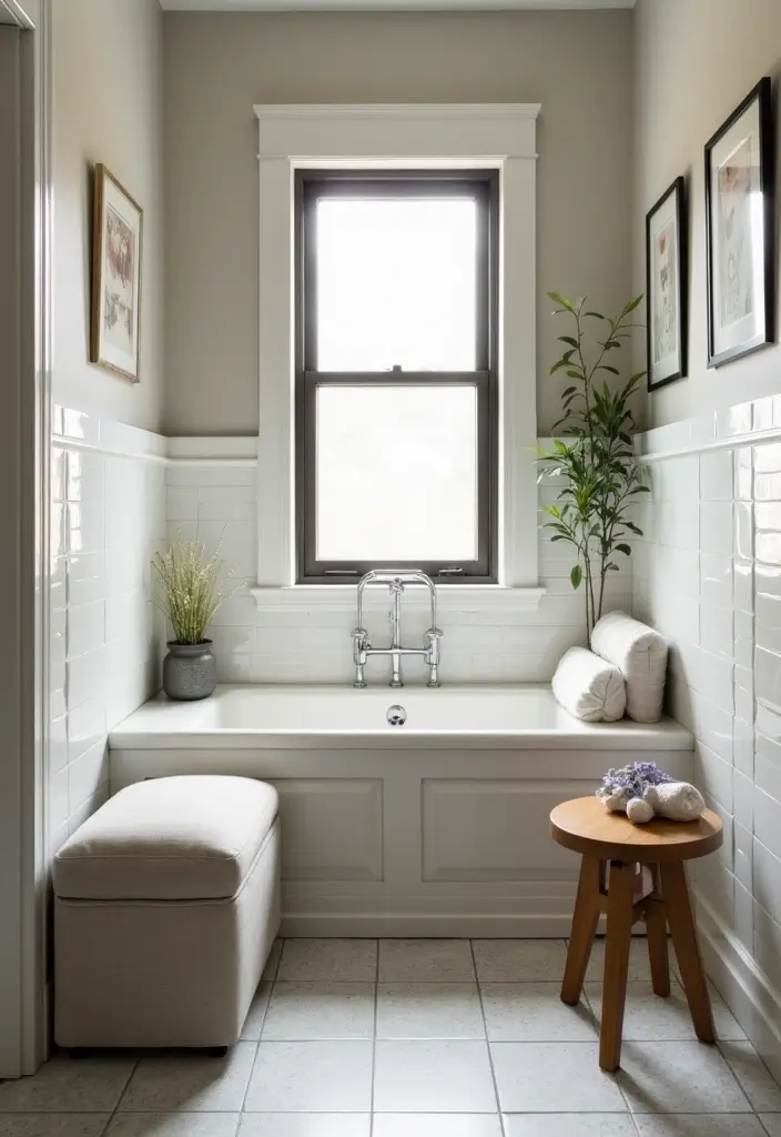 27 Secondary Bathroom Ideas That Feel Functional - 4. Multi-Functional Furniture