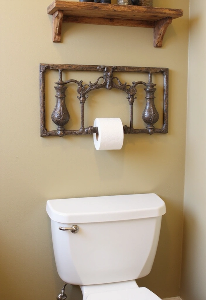 28 Bar Bathroom Ideas That Impress Guests - 23. Unique Toilet Paper Holders