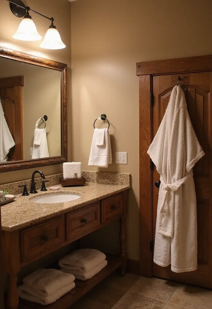 28 Bar Bathroom Ideas That Impress Guests - 25. Thoughtful Guest Amenities