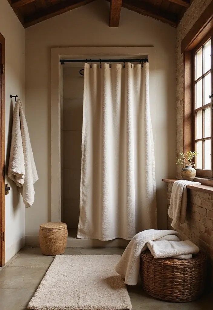 28 Bar Bathroom Ideas That Impress Guests - 8. Luxurious Textiles