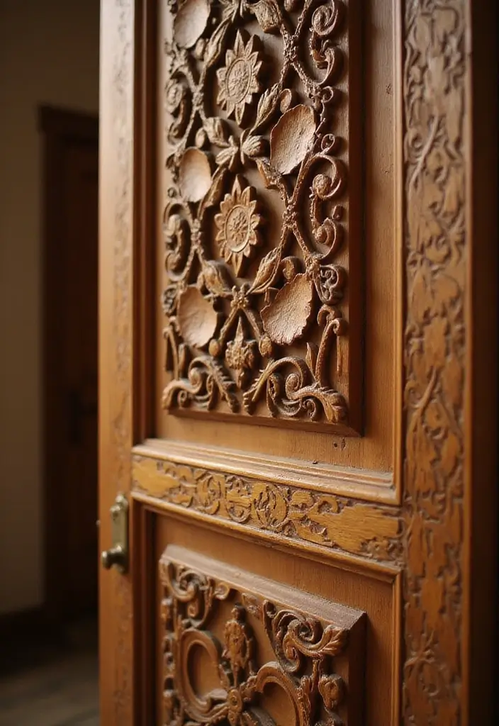 28 Bathroom Door Ideas Indian Style Inspirations - 1. Intricate Carvings