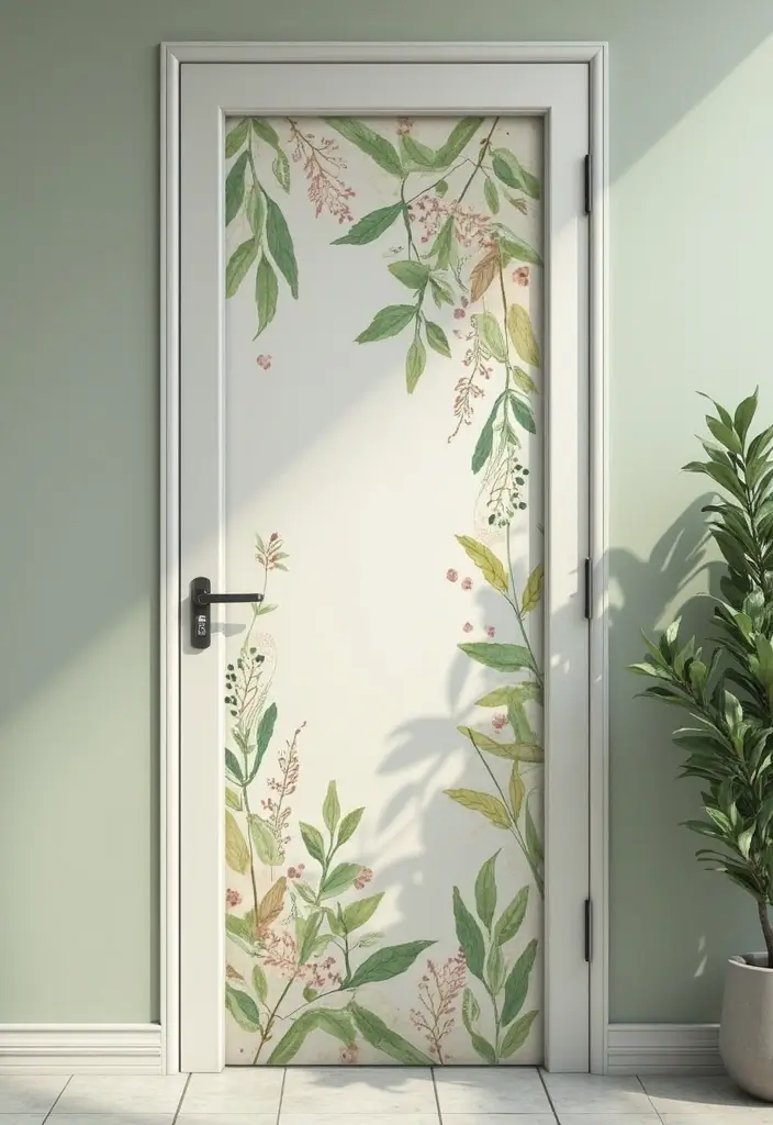 28 Bathroom Door Ideas Indian Style Inspirations - 21. Nature-Inspired Designs