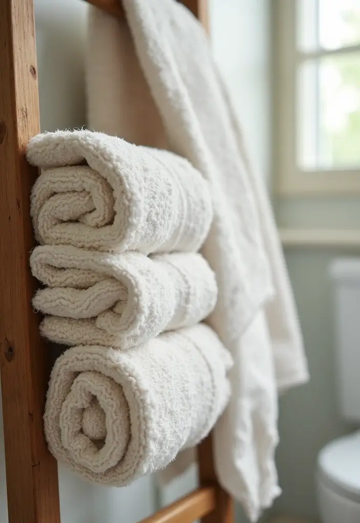 28 Bathroom Hand Towel Ideas That Look Luxurious - 1. Organic Cotton Wonders