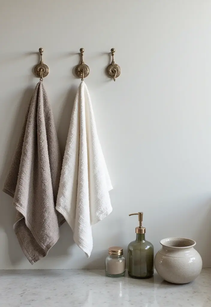 28 Bathroom Hand Towel Ideas That Look Luxurious - 3. Linen Luxury
