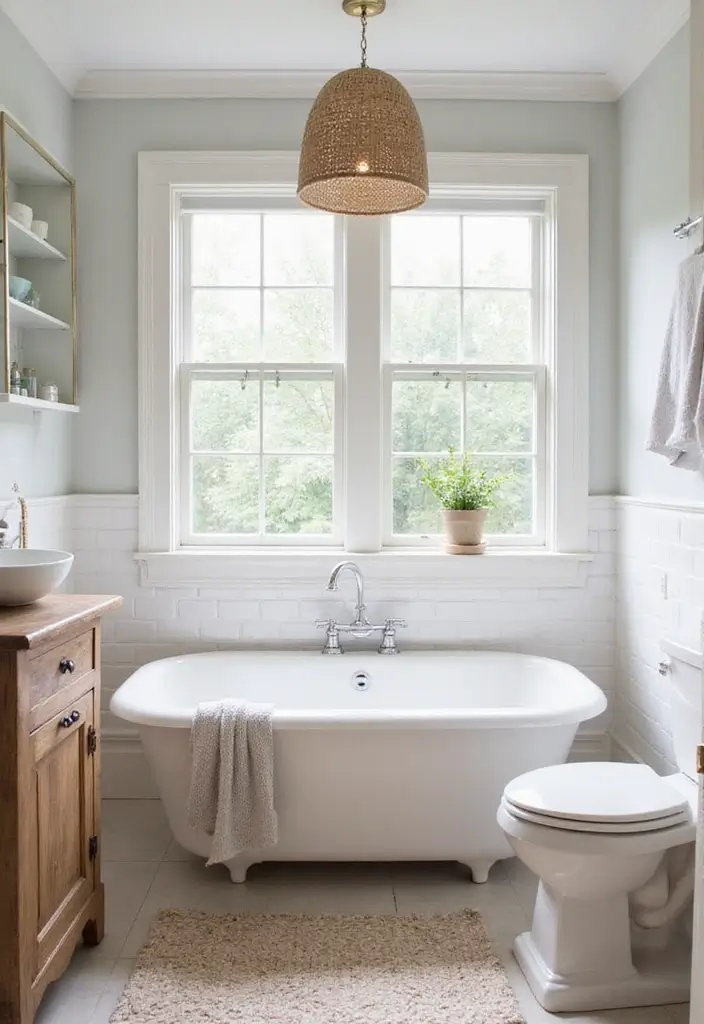 28 Bathroom Ideas Farmhouse Style With Rustic Charm - 5. Neutral Color Palettes