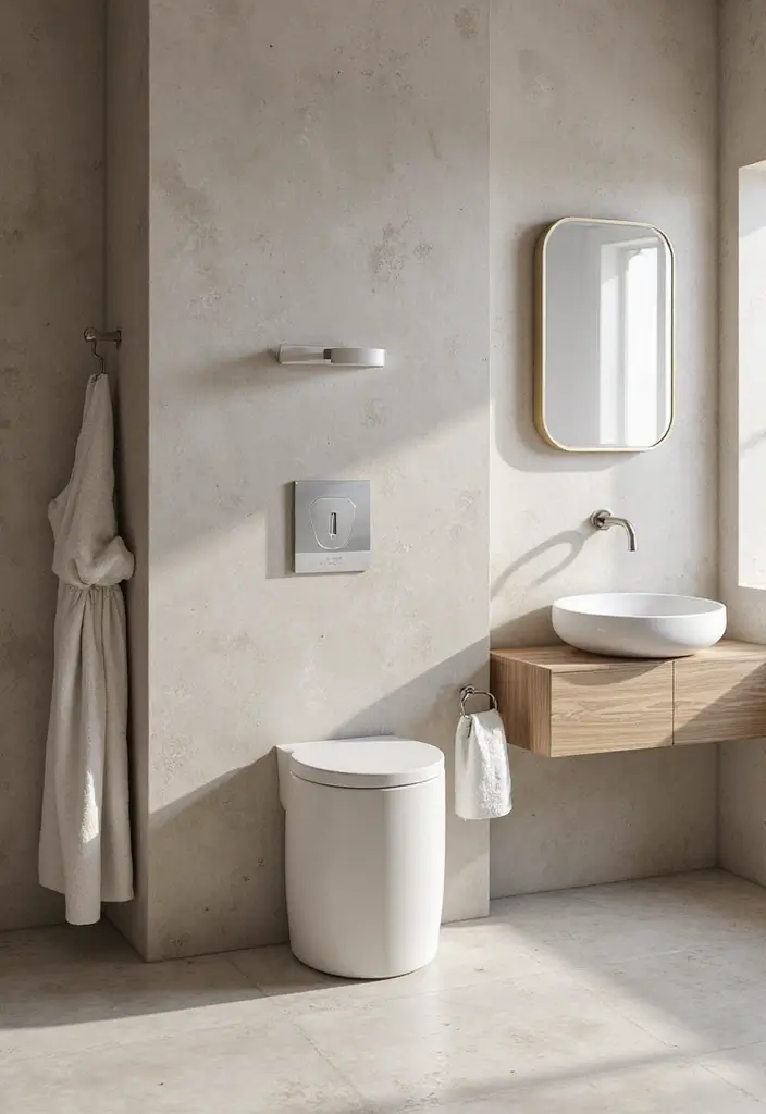 28 Bathroom Nook Ideas That Add Functionality - 22. Stylish Waste Bins