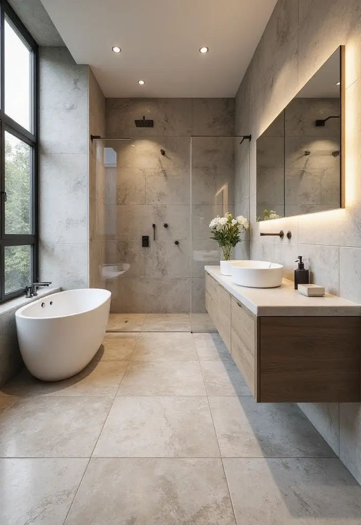 28 Bathroom Tile Ideas Floor Design Trends For 2024 - 22. Underfloor Heating-Compatible Tiles