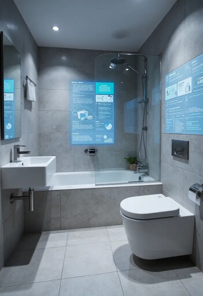 28 Bathroom Tile Ideas Floor Design Trends For 2024 - 26. Smart Tiles