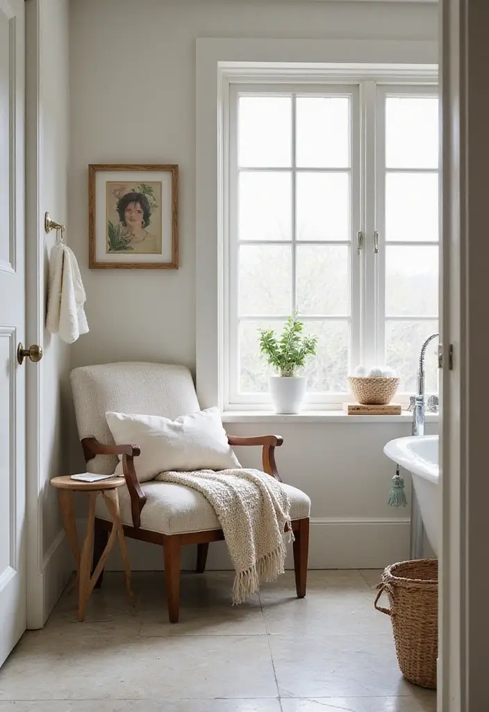 28 Boho Western Bathroom Ideas With Rustic Flair - 19. Cozy Reading Nooks
