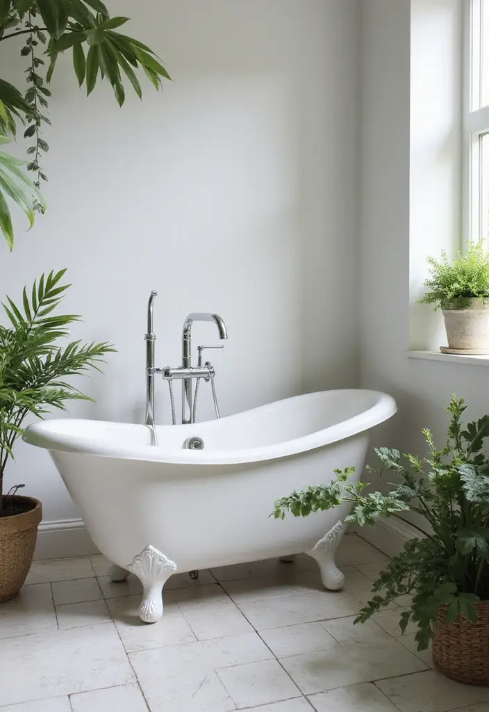 28 Green Wall Bathroom Ideas That Feel Natural - 25. Aromatic Plants for Relaxation