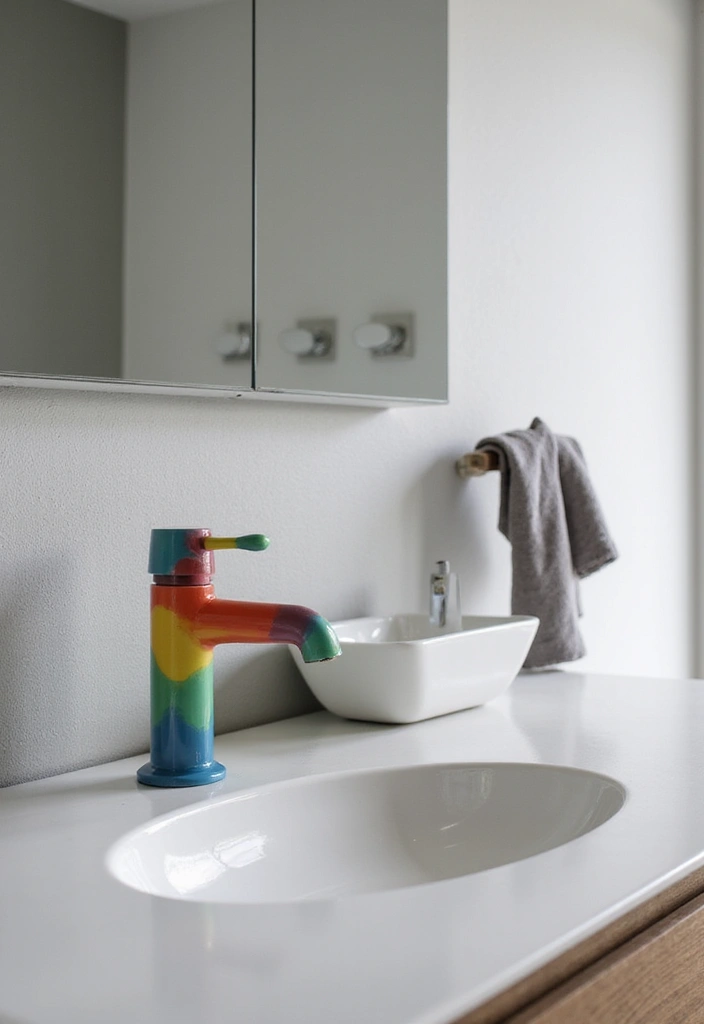 28 Modern Bathroom Ideas That Feel Sleek - 11. Bold Fixtures
