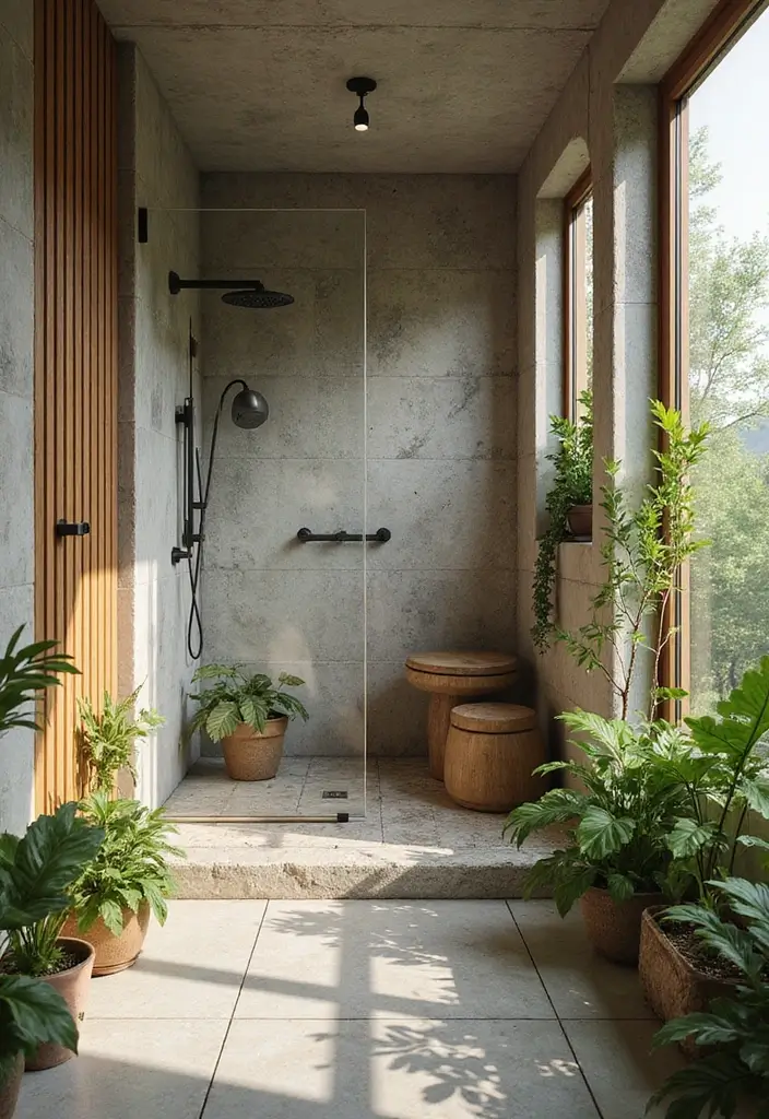 28 Walk In Bathroom Showers That Redefine Luxury - 4. Nature-Inspired Designs