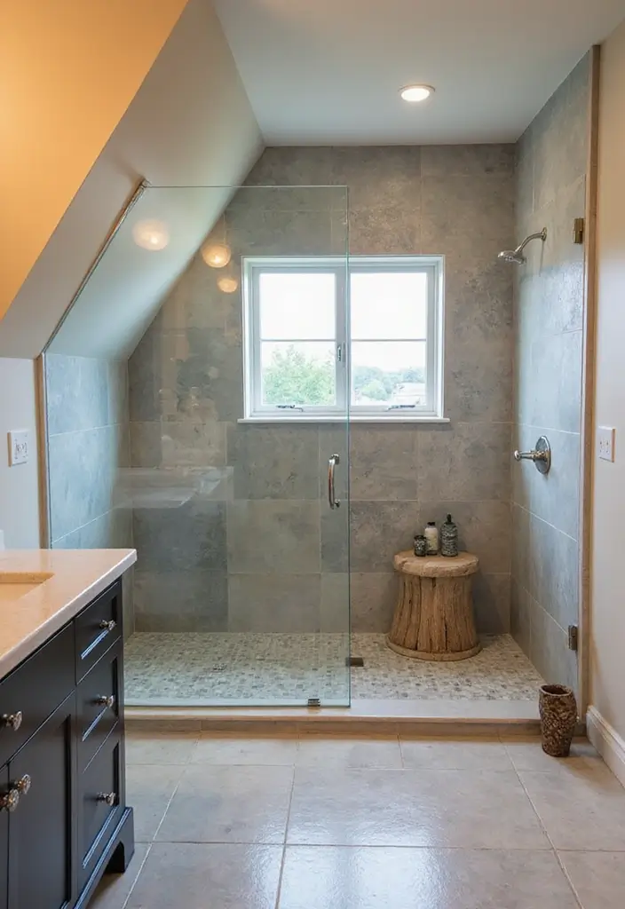 29 Attic Bathroom Ideas That Maximize Every Corner - 24. Customized Shower Designs