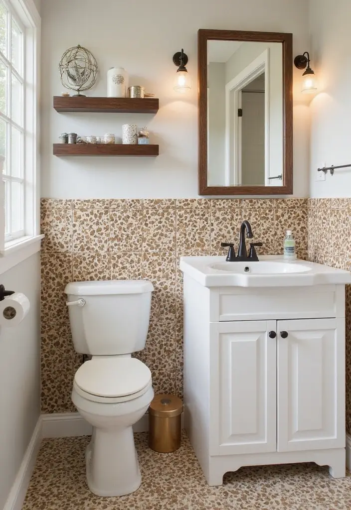 29 Bathroom Highlighter Tiles Ideas For Accent Walls - 23. Fun Animal Prints