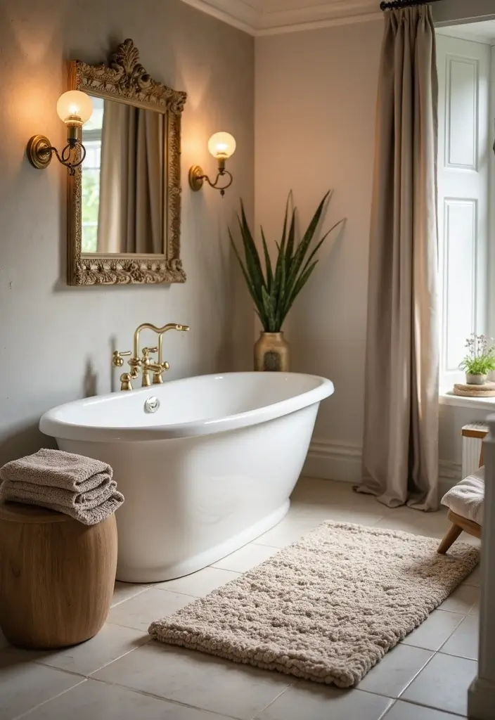 29 Bathroom Runner Rug Ideas That Tie The Room Together - 10. Knitted Rugs