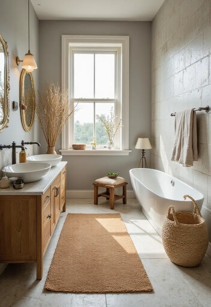 29 Bathroom Runner Rug Ideas That Tie The Room Together - 5. Cork Rugs