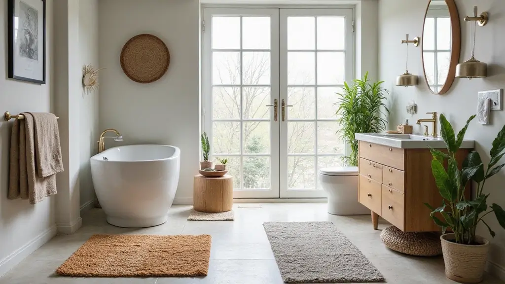 29 Bathroom Runner Rug Ideas That Tie The Room Together