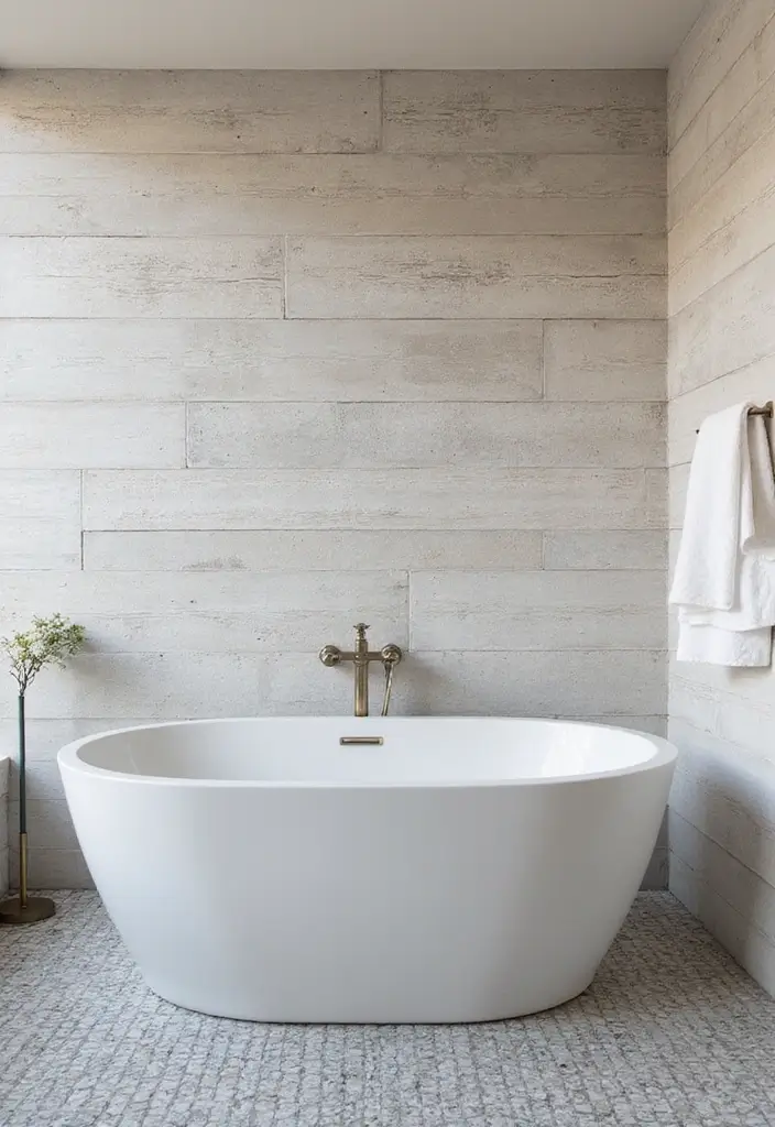 29 Ensuite Bathroom Ideas Master Bedrooms With Luxury Touch - 15. Textured Wall Finishes