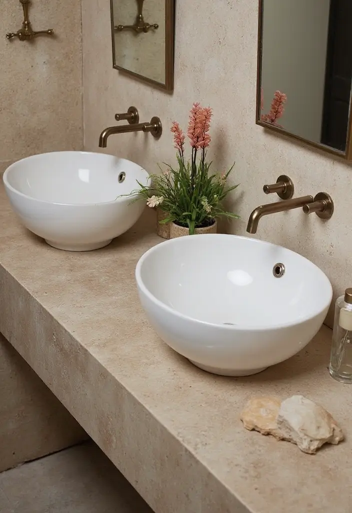 29 Ensuite Bathroom Ideas Master Bedrooms With Luxury Touch - 20. Unique Sink Designs