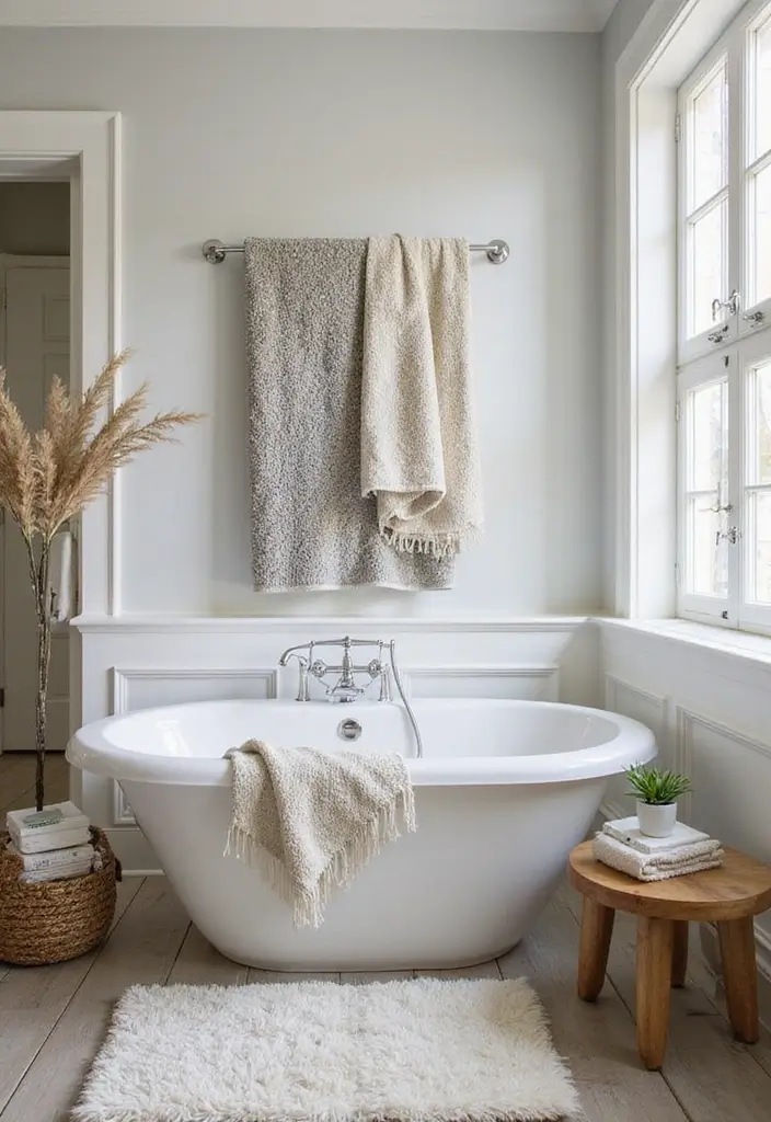 29 Ensuite Bathroom Ideas Master Bedrooms With Luxury Touch - 27. Layered Textiles