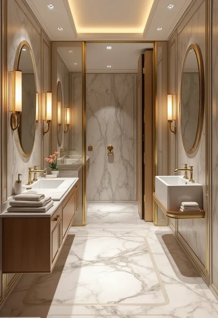 29 Ensuite Bathroom Ideas Master Bedrooms With Luxury Touch - 3. Luxurious Marble Accents