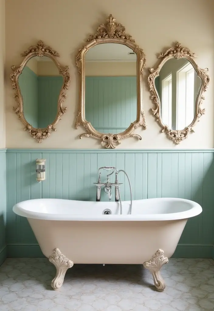 29 Ensuite Bathroom Ideas Master Bedrooms With Luxury Touch - 4. Vintage Glamour