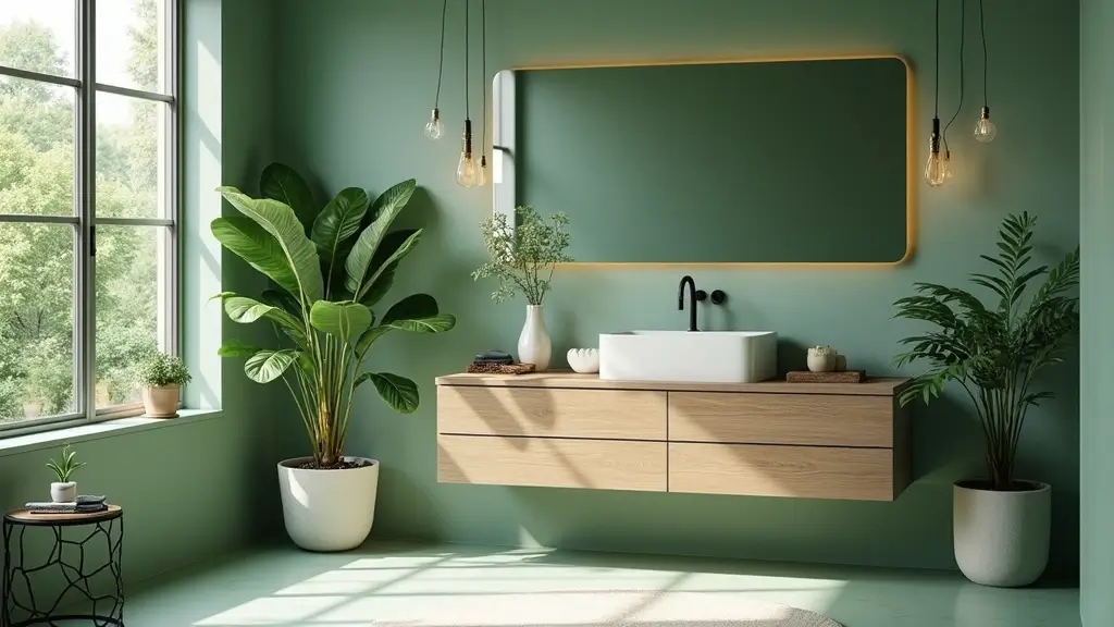 29 Green And White Bathroom Designs That Feel Fresh