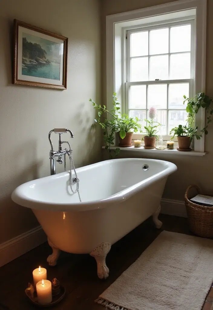29 Modern French Country Bathroom Ideas That Feel Romantic - 1. Vintage Bathtubs