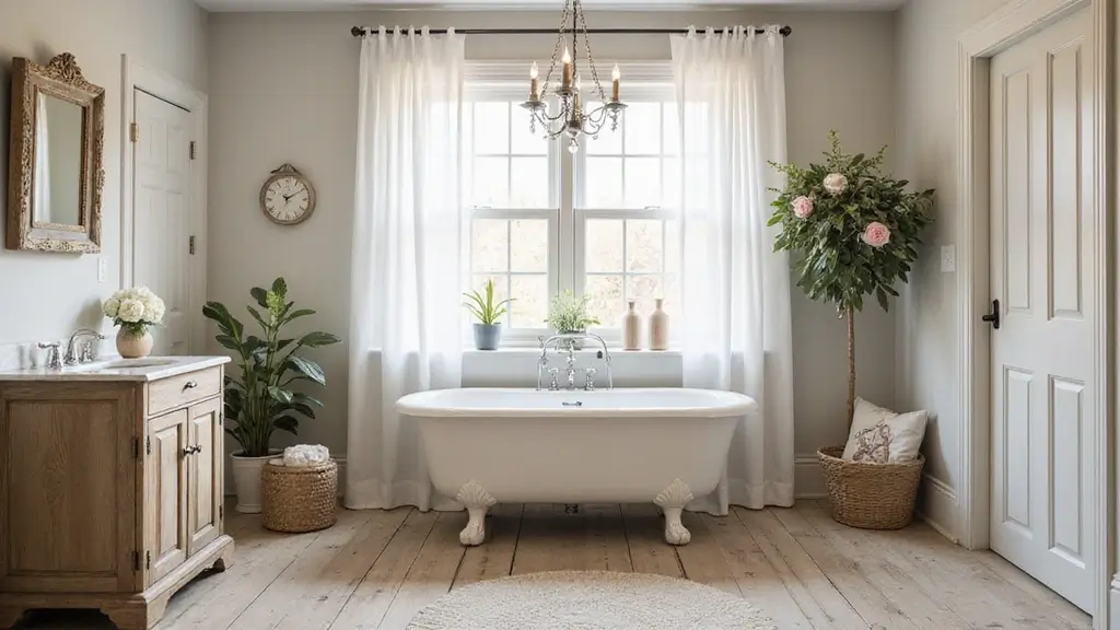 29 Modern French Country Bathroom Ideas That Feel Romantic