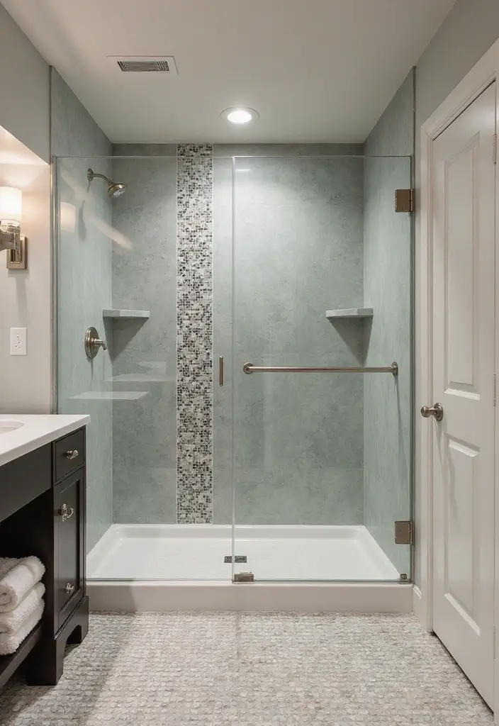 29 Modern Gray Bathroom Designs That Feel Sophisticated - 25. Unique Shower Designs