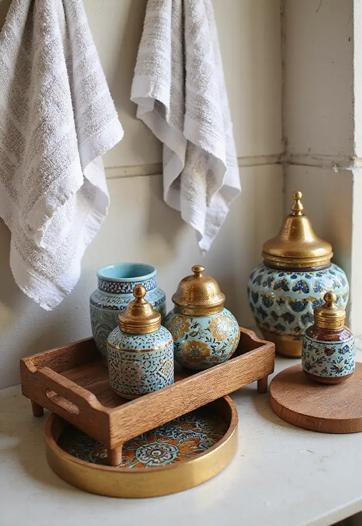 29 Moroccan Style Bathroom Designs Full Of Detail - 10. Unique Bathroom Accessories