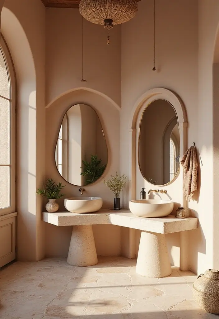 29 Moroccan Style Bathroom Designs Full Of Detail - 28. Curved Lines and Shapes