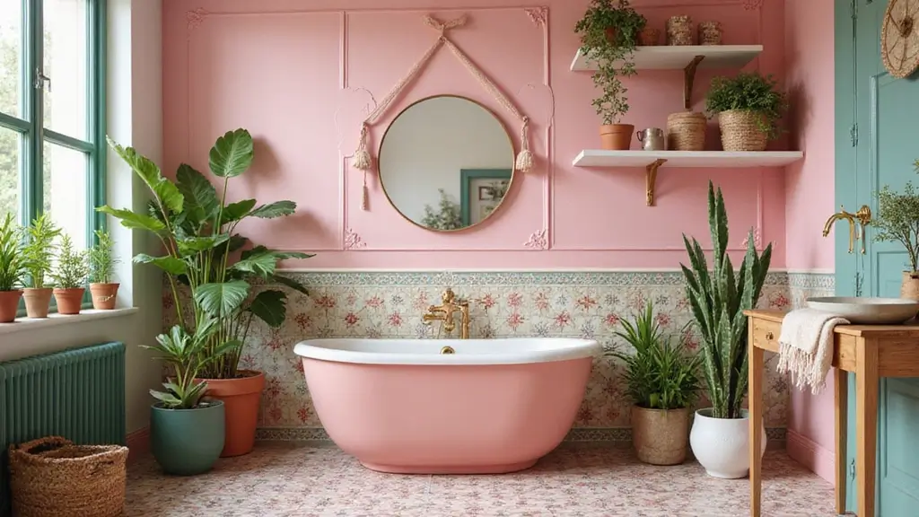 29 Pink And Green Bathroom Ideas That Look Trendy